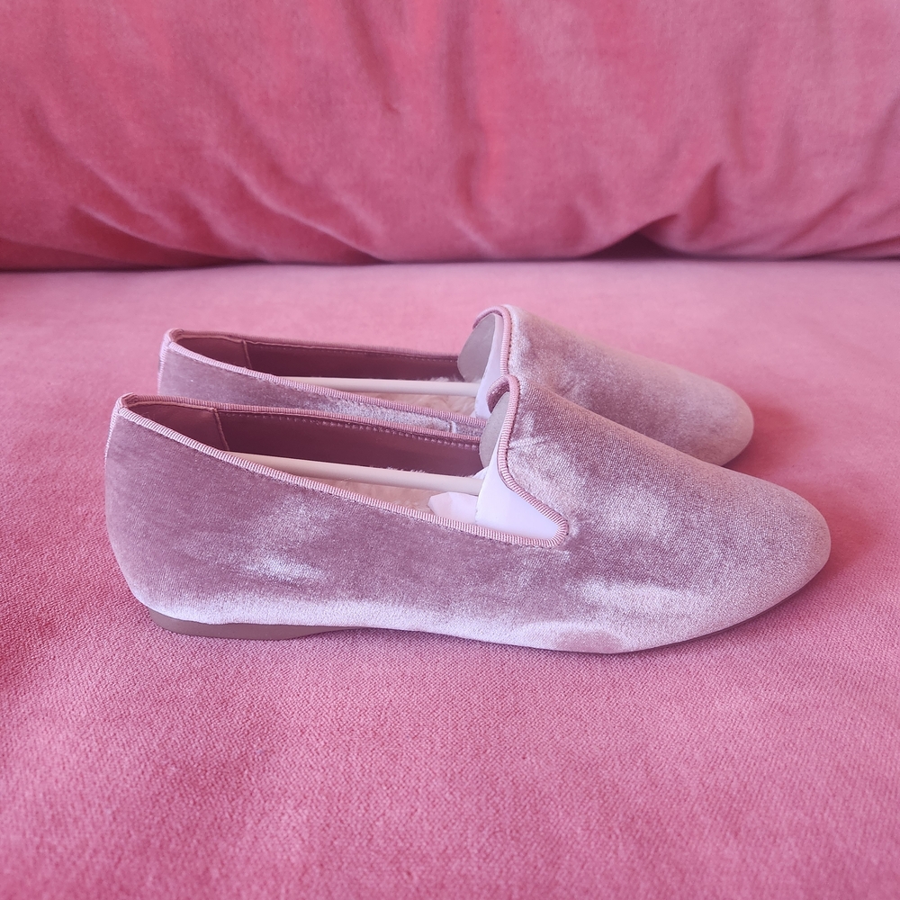 Birdies Starling PoVelvet Loafers, Faux Fur Lined, Size 7 - Picture 4 of 4